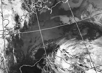 Satellitenbild (Infrarot, Ausschnitt) von MetOp-B vom 20.11.2012, 09.06 UT